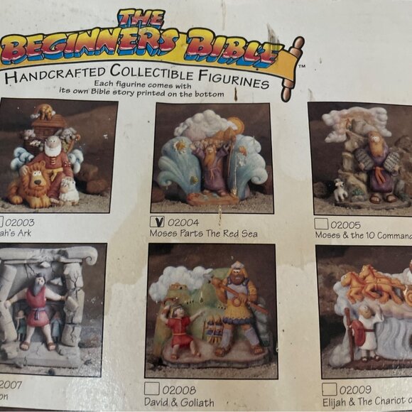 The Beginners Bible Moses Parts The Red Sea Ceramic Collectible Figure 1996 Rare - Picture 13 of 15